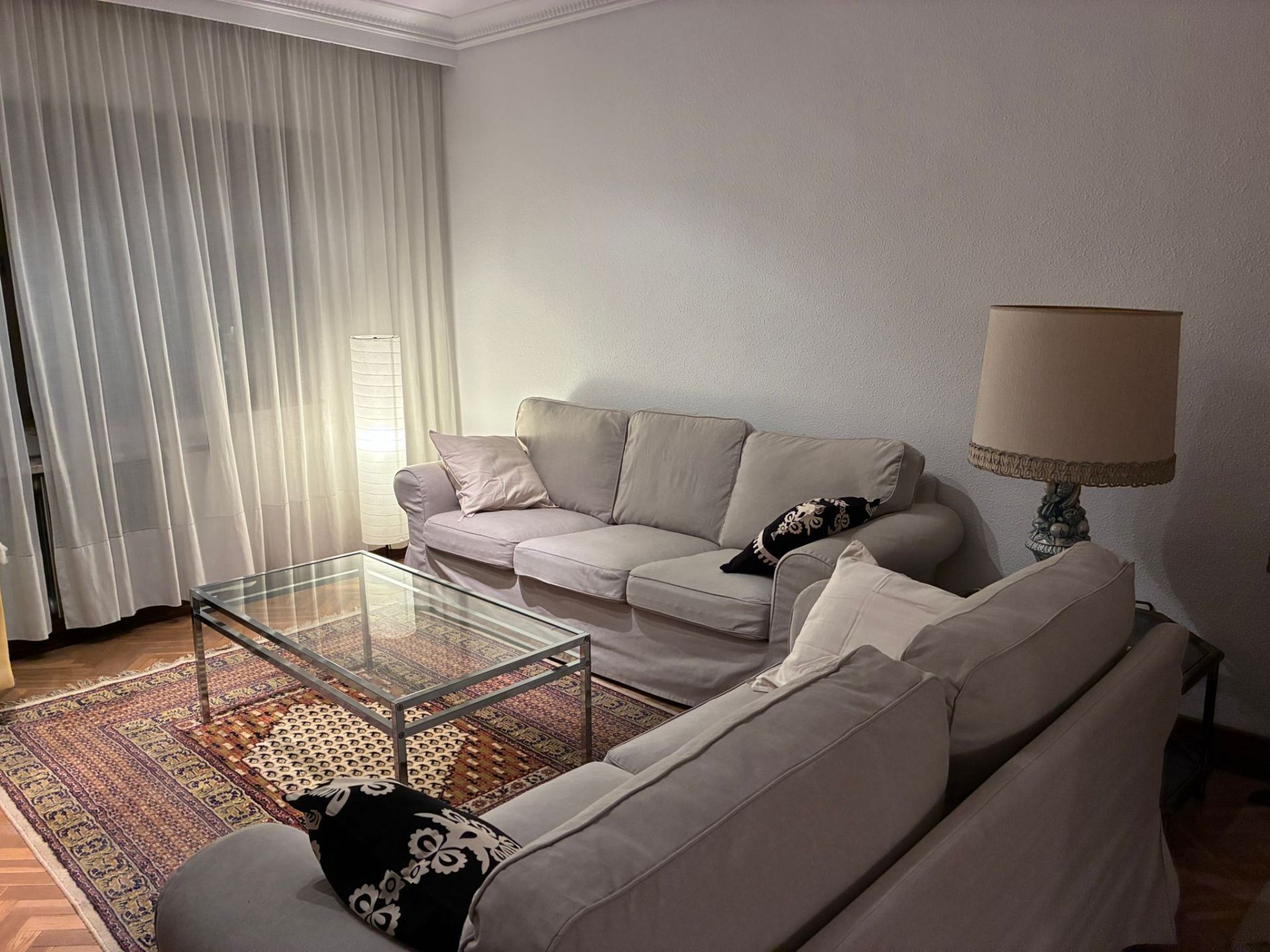 Living room of Flat to rent in Ávila Capital  with Heating, Terrace and Furnished