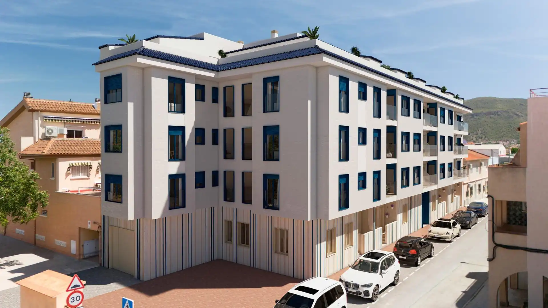 Vista exterior de Planta baja en venta en Murcia