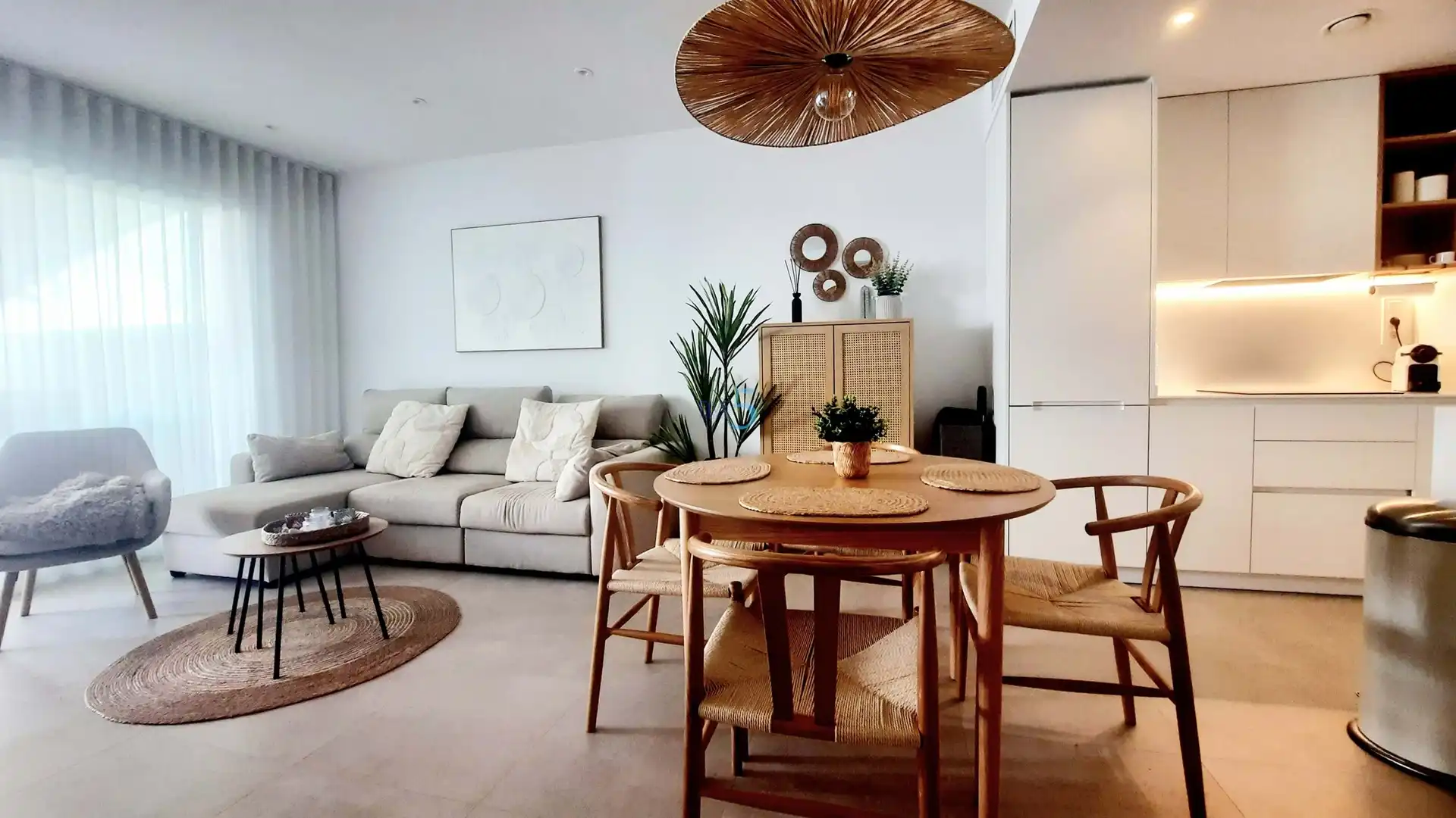 Sala de estar de Piso en venta en Pilar de la Horadada con Aire acondicionado, Terraza y Piscina