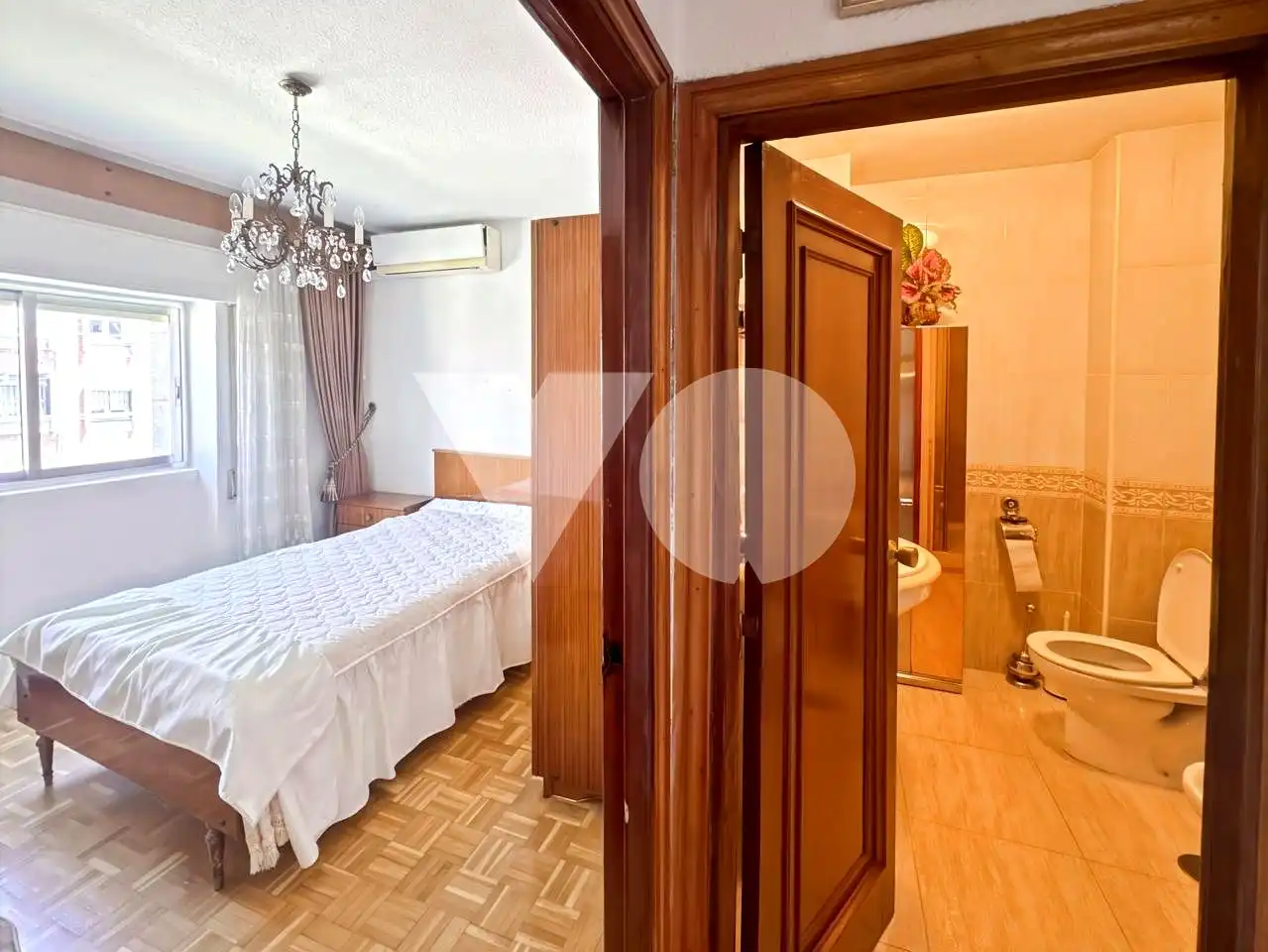 Schlafzimmer von Wohnung zum Verkauf in Madrid mit Klimaanlage, Heizung und Parkett