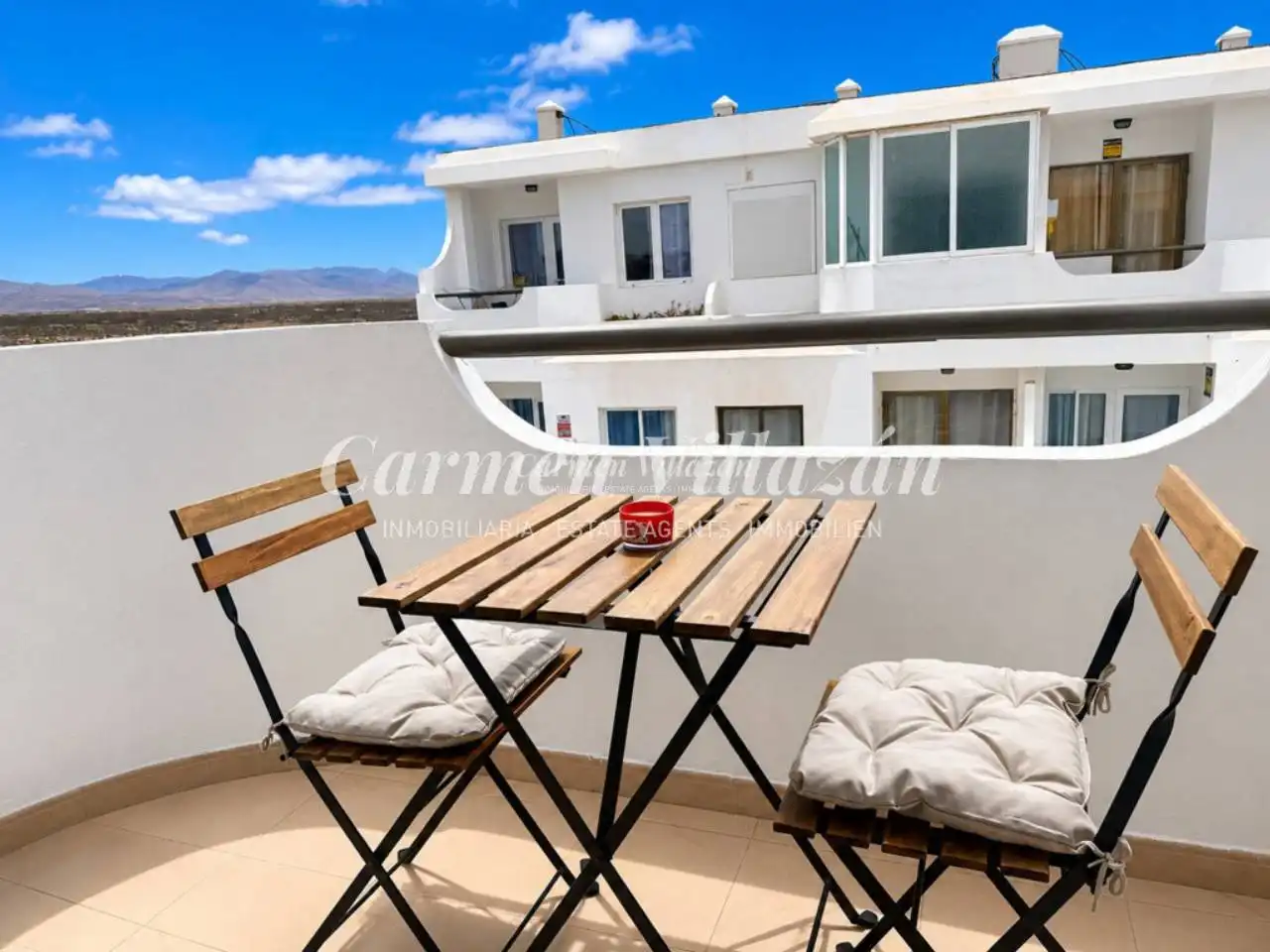 Terraza de Apartamento en venta en Antigua con Balcón y Piscina comunitaria