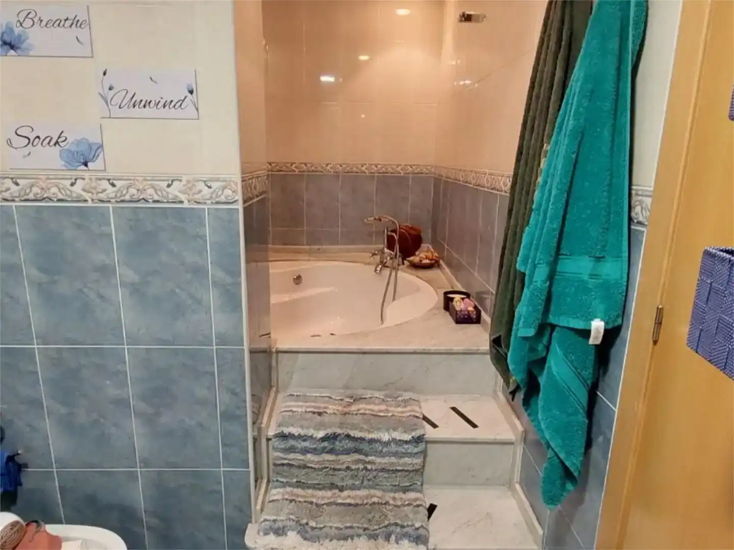 Bany de Apartament per a compartir en Dénia amb Aire condicionat, Jardí privat i Piscina