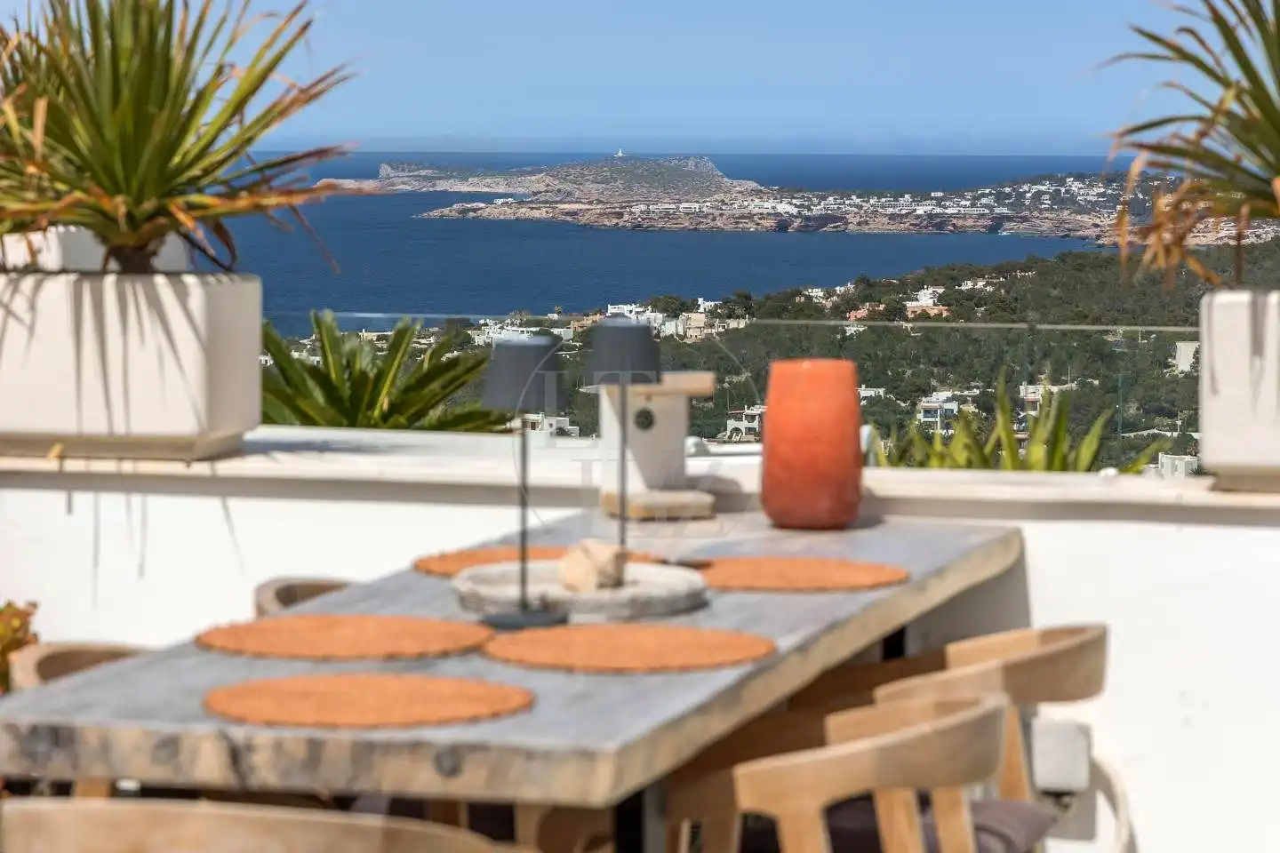 Terrasse von Wohnung zum Verkauf in Sant Josep de sa Talaia mit Klimaanlage, Möbliert und Balkon