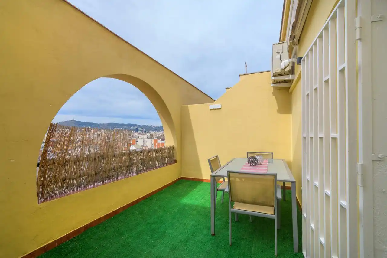 Terrace of Attic for sale in  Barcelona Capital  with Air Conditioner, Heating and Parquet flooring