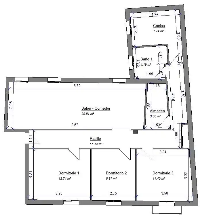Piso en venta en Cádiz con Trastero y Balcón