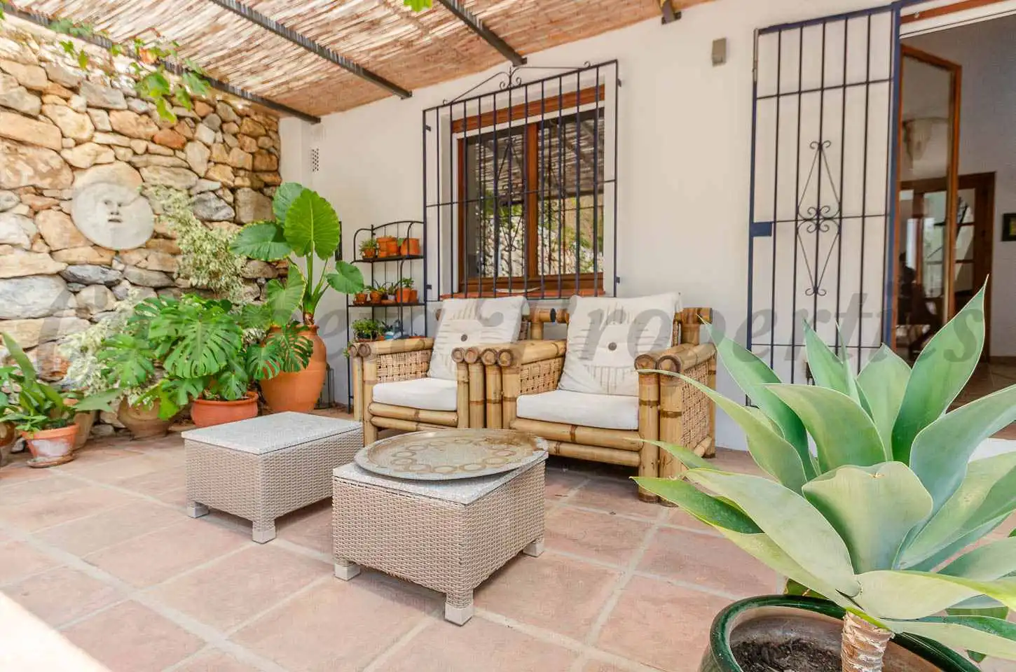 Terrace of Country homes for sale in Cómpeta  with Air Conditioner, Private garden and Terrace