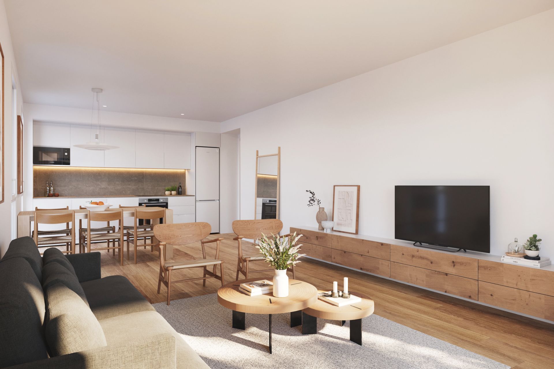 Sala de estar de Dúplex en venta en Tiana con Aire acondicionado, Calefacción y Parquet