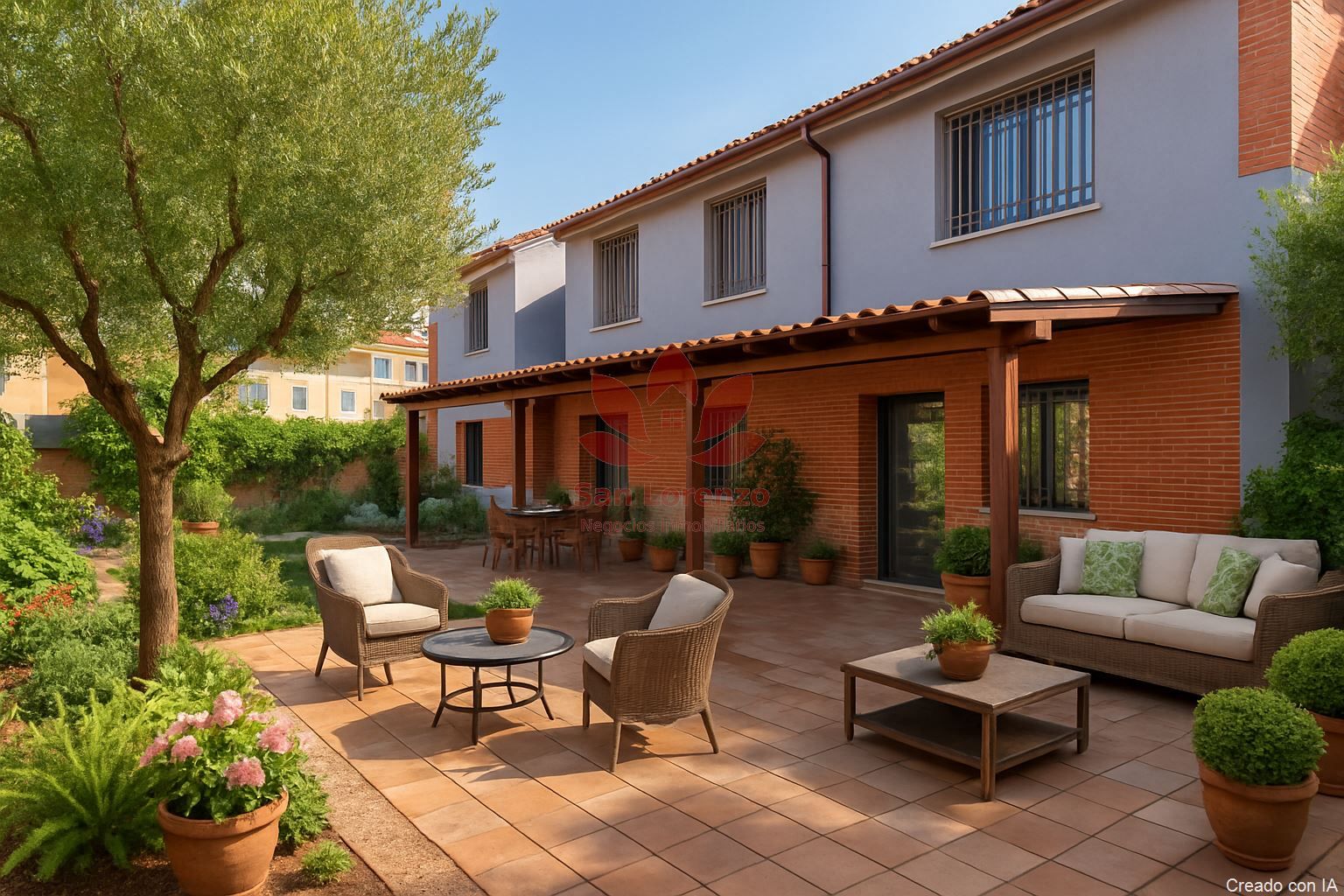 Terrassa de Casa o xalet en venda en Torres de la Alameda