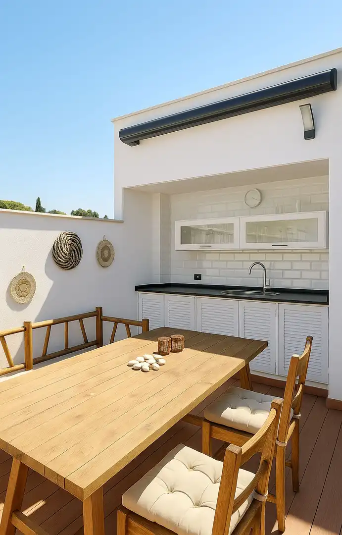 Cocina de Casa o chalet en venta en Fuengirola con Aire acondicionado, Calefacción y Terraza
