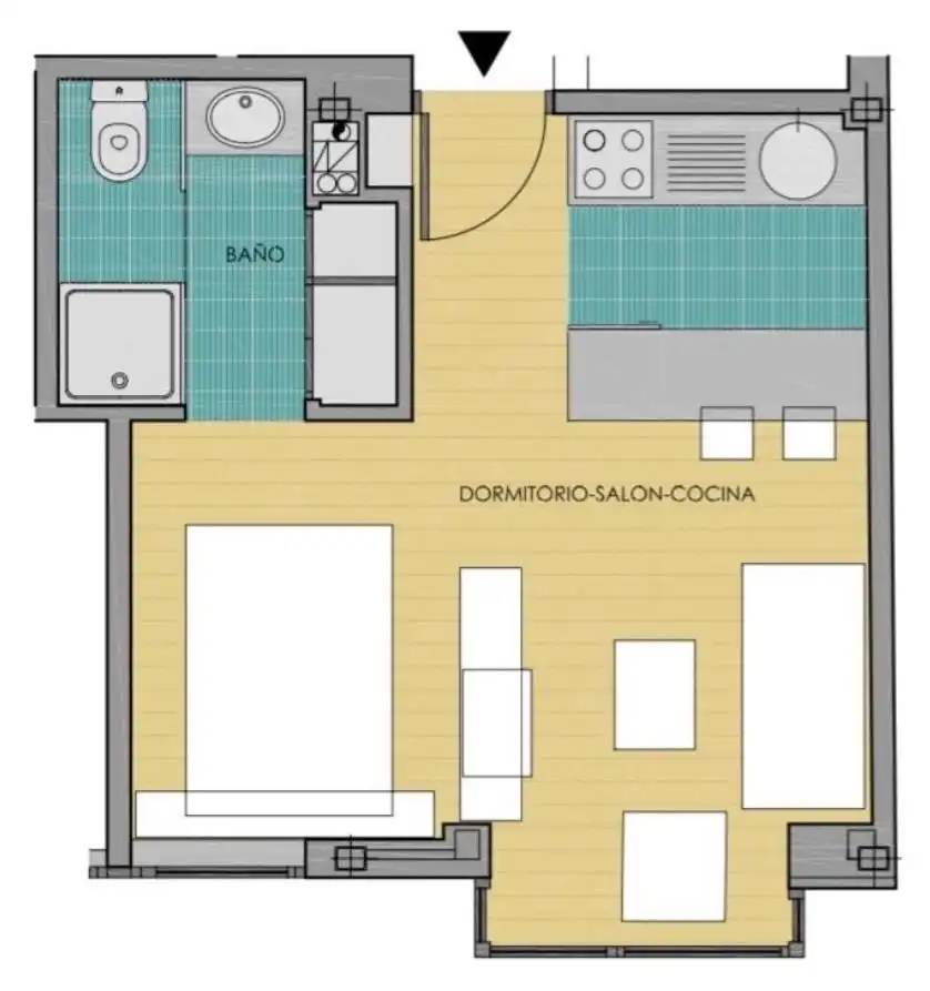 Studio avec terrasse à louer à Calle de Martínez, imagen 9