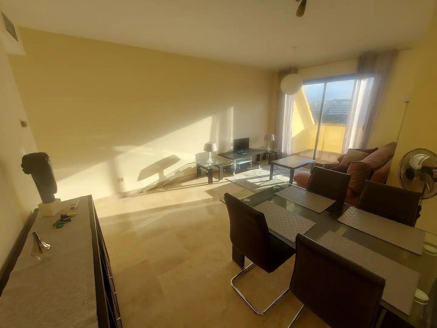 Living room of Attic for sale in Manilva  with Air Conditioner, Terrace and Furnished