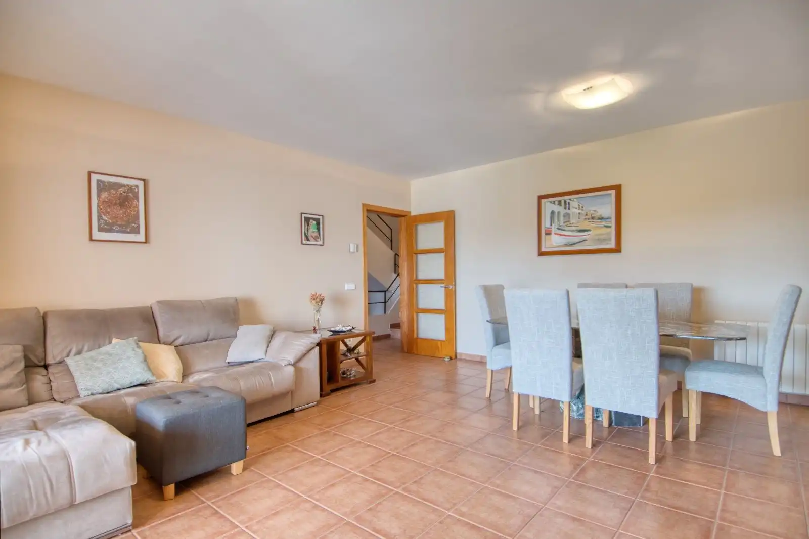 Sala d'estar de Casa adosada en venda en Palafrugell amb Calefacció