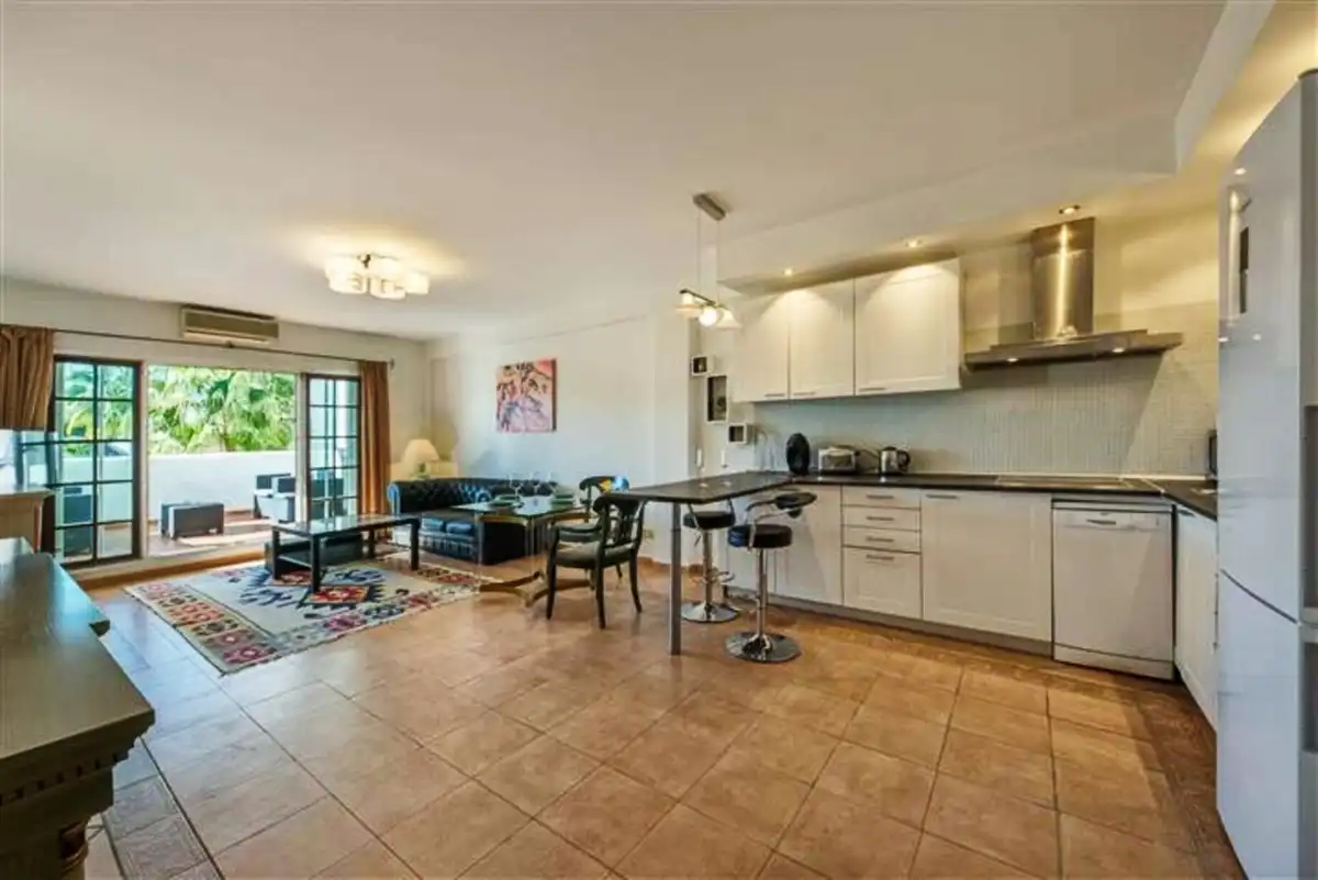 Kitchen of Apartments for rent in Marbella  with Air Conditioner, Furnished and Balcony