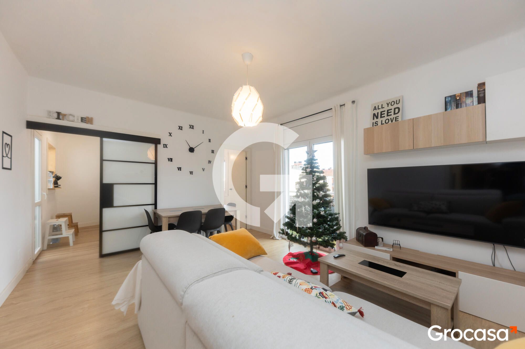 Living room of Flat for sale in Castelldefels  with Air Conditioner, Balcony and Internet