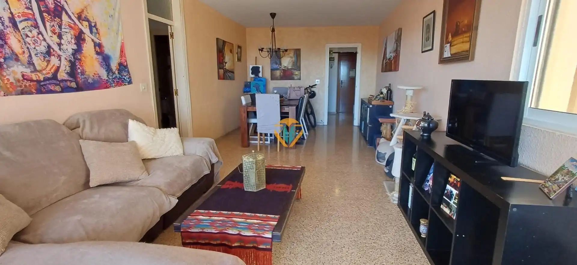 Living room of Flat for sale in Villajoyosa / La Vila Joiosa  with Terrace, Furnished and Community pool