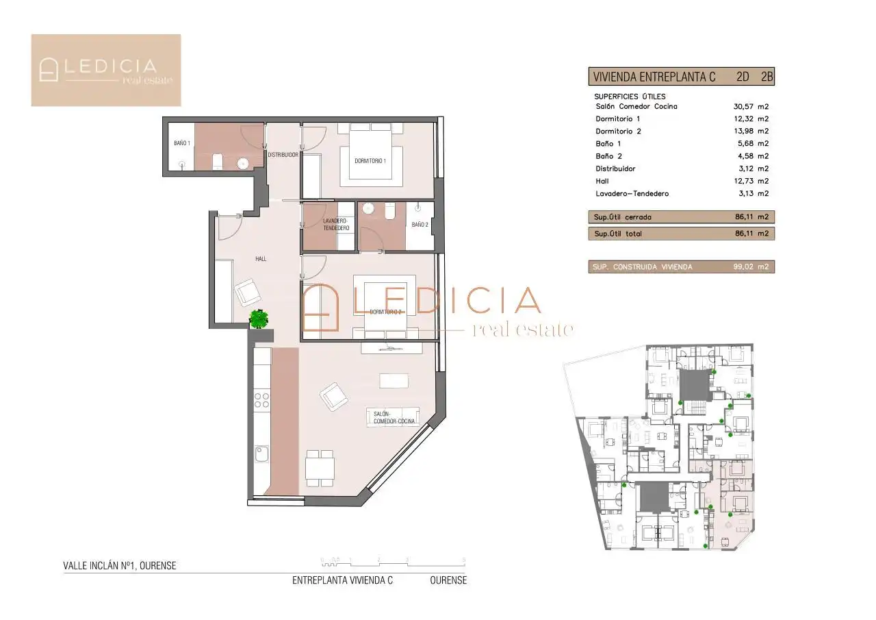 Appartement avec ascenseur à vendre à Valle Inclán 1, imagen 24