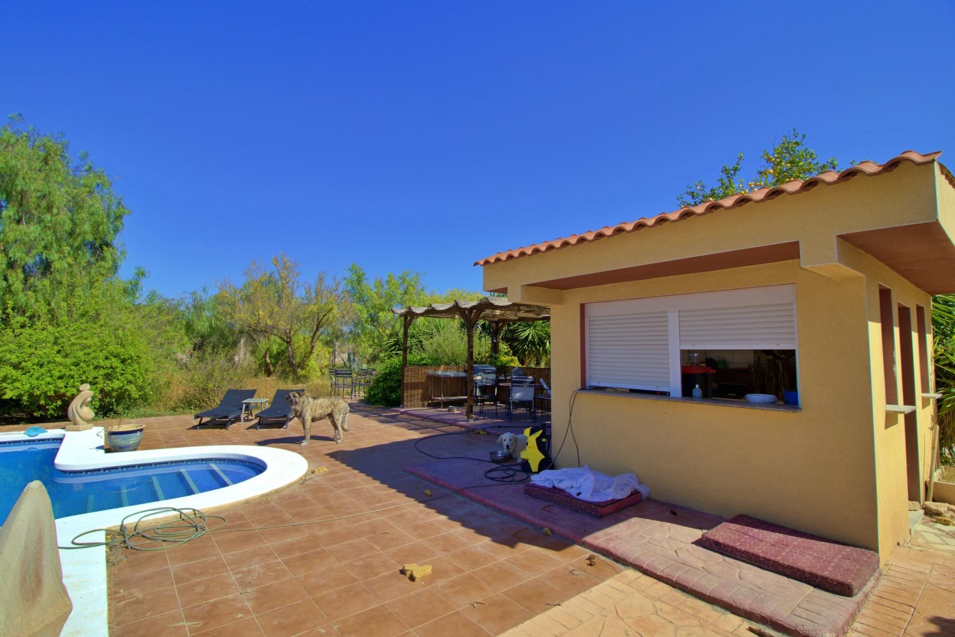 Swimming pool of House or chalet for sale in Aspe  with Air Conditioner, Heating and Terrace
