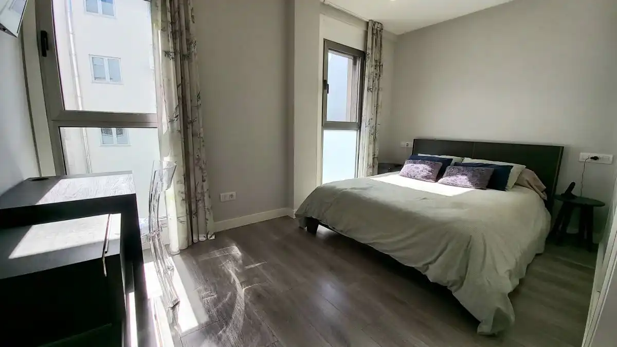 Bedroom of Flat for sale in A Coruña Capital   with Heating, Terrace and Storage room