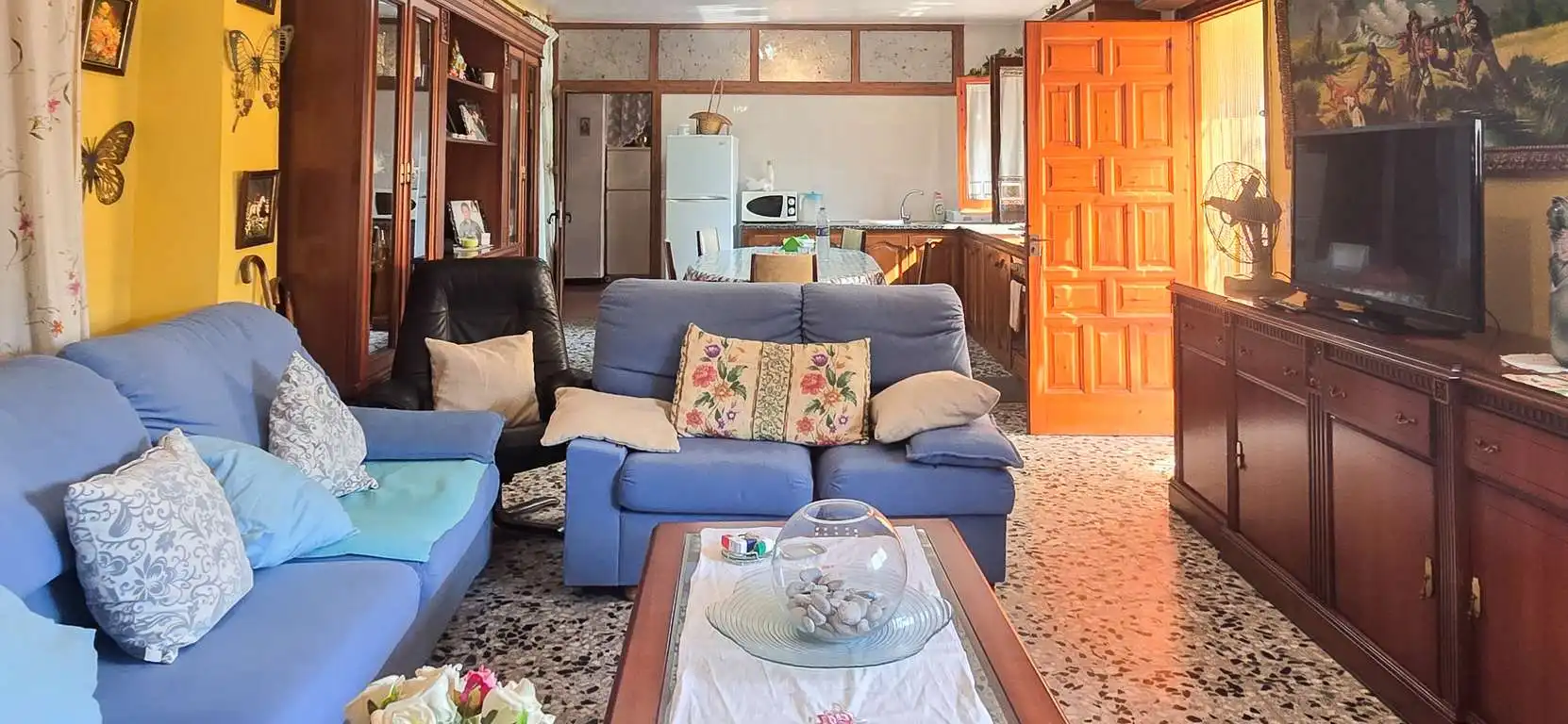 Wohnzimmer von Haus oder Chalet zum Verkauf in Sant Miquel de Fluvià mit Terrasse und Möbliert