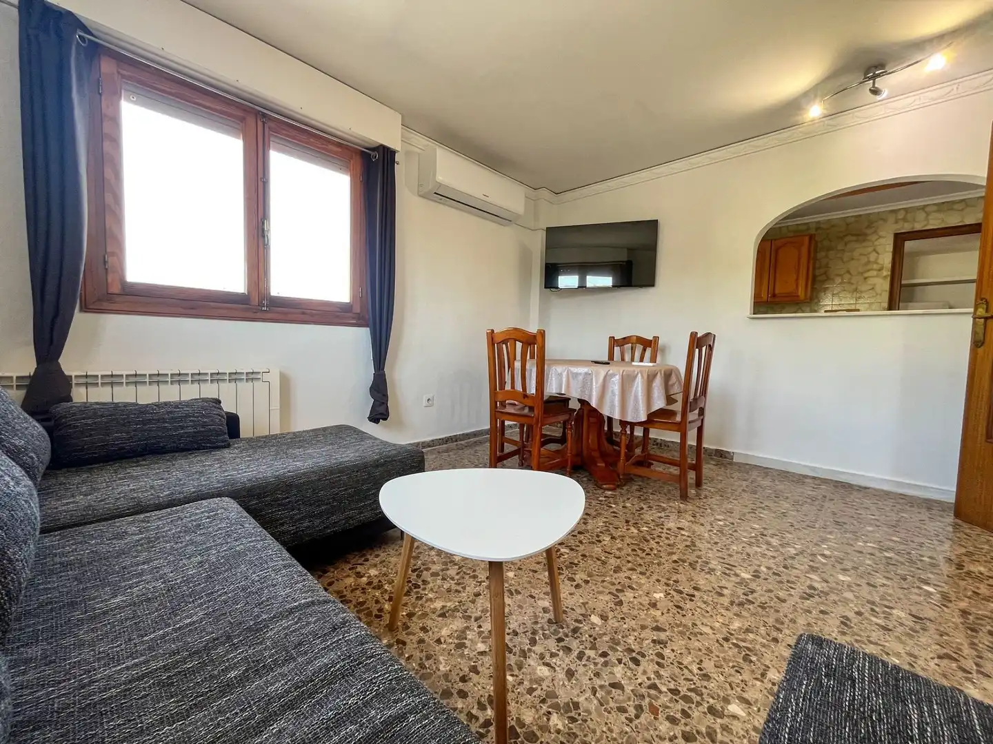 Sala de estar de Finca rústica de alquiler en Benissa con Amueblado y Piscina comunitaria