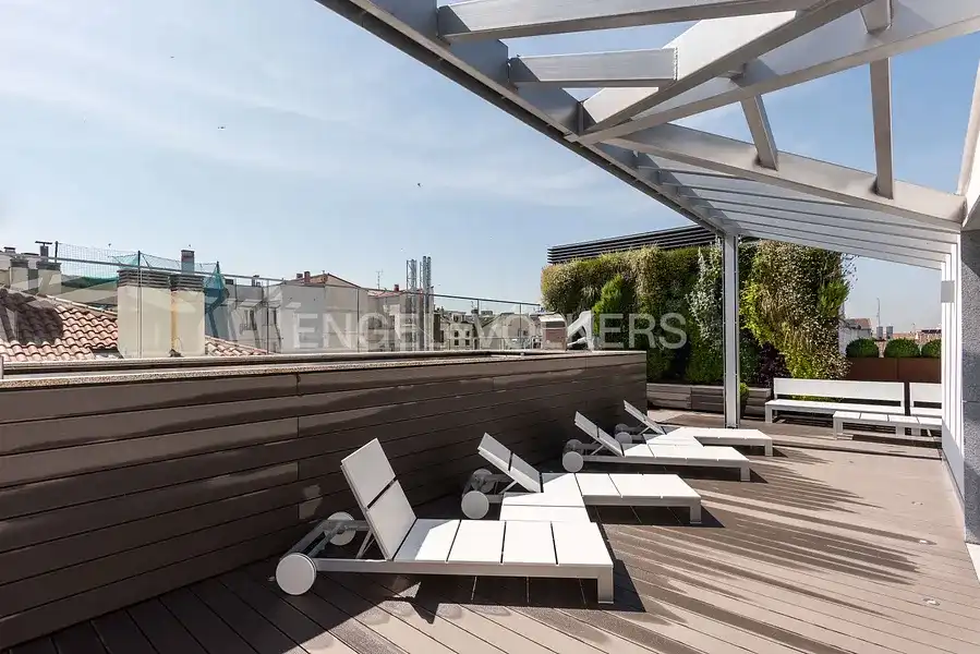 Terraza de Piso de alquiler en Madrid con Aire acondicionado, Calefacción y Parquet