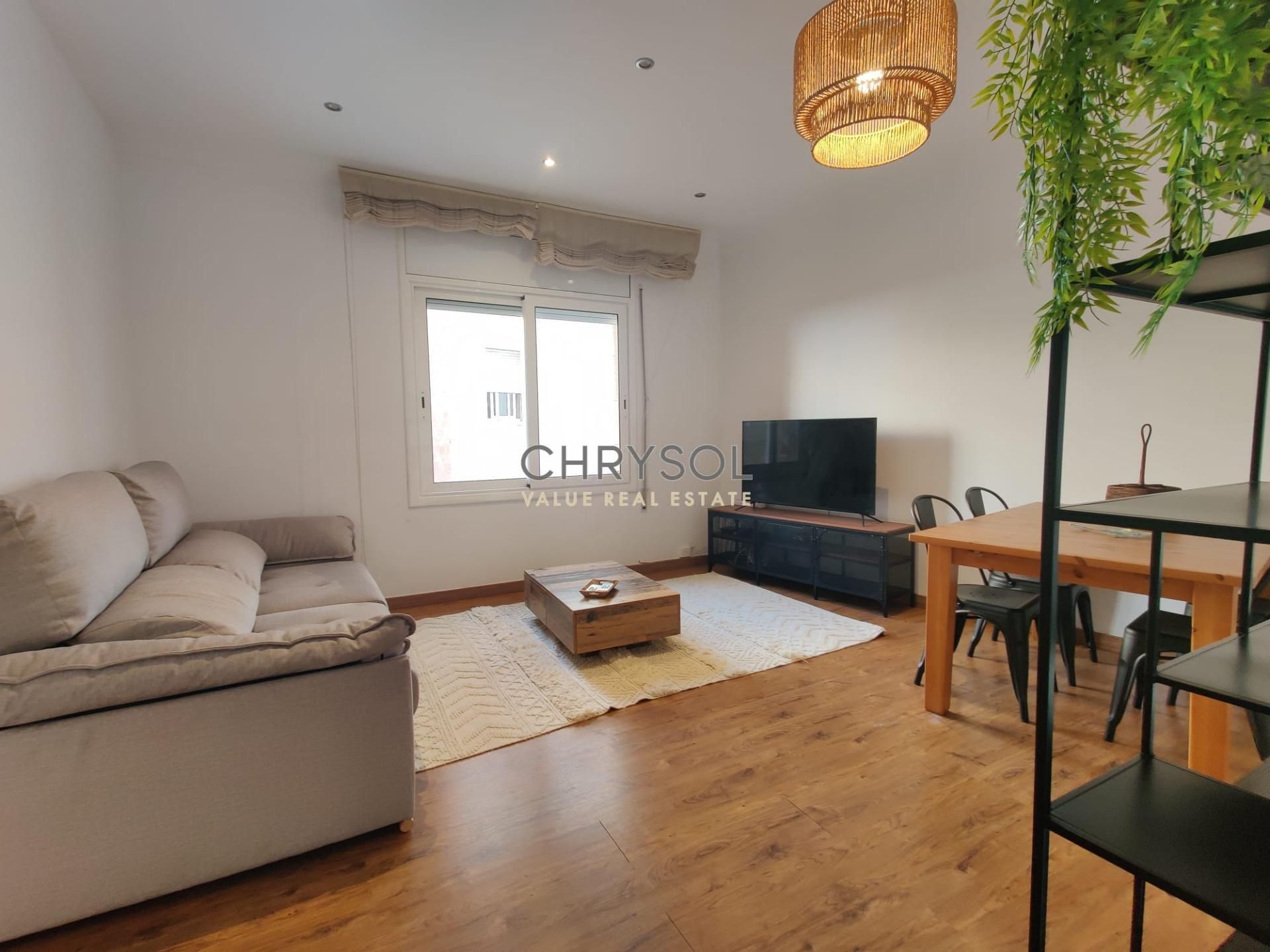 Living room of Flat to rent in  Barcelona Capital  with Air Conditioner, Heating and Parquet flooring