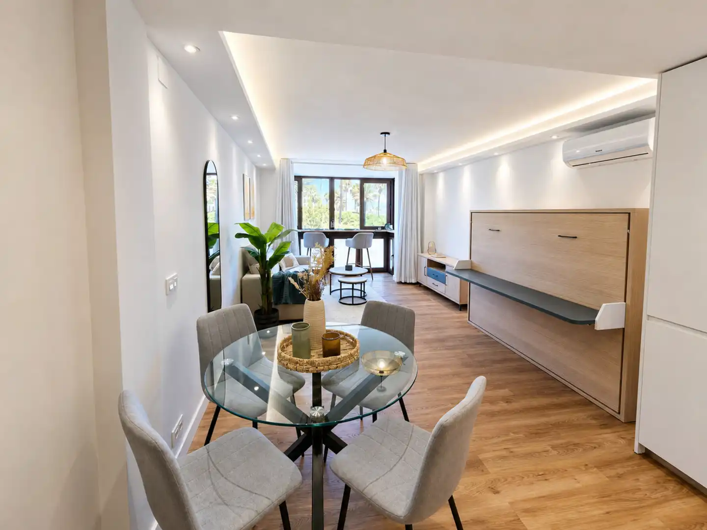 Esszimmer von Wohnung zum Verkauf in Manilva mit Klimaanlage, Terrasse und Möbliert