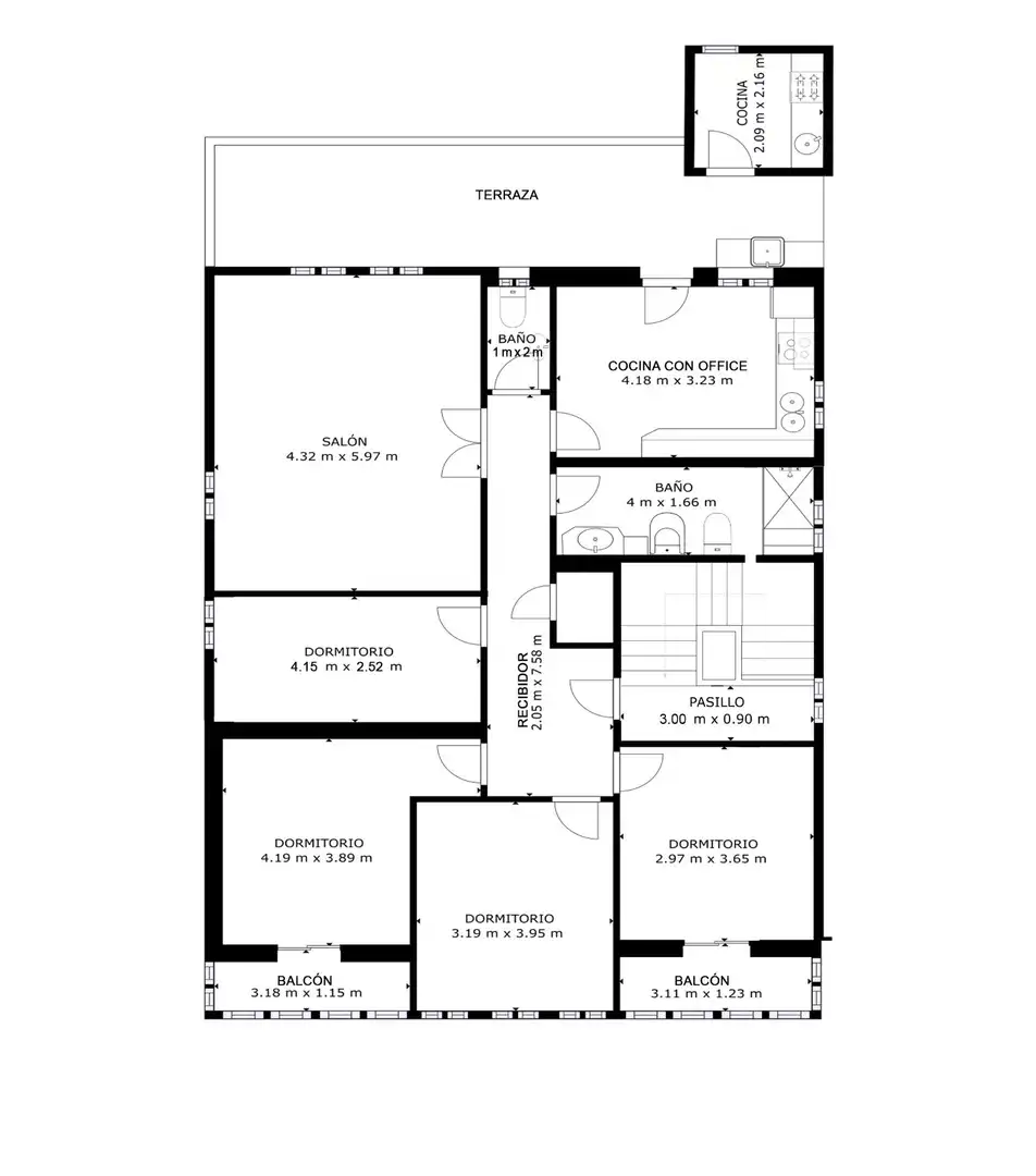 Casa o chalet en venta en Ourense Capital  con Calefacción, Jardín privado y Balcón