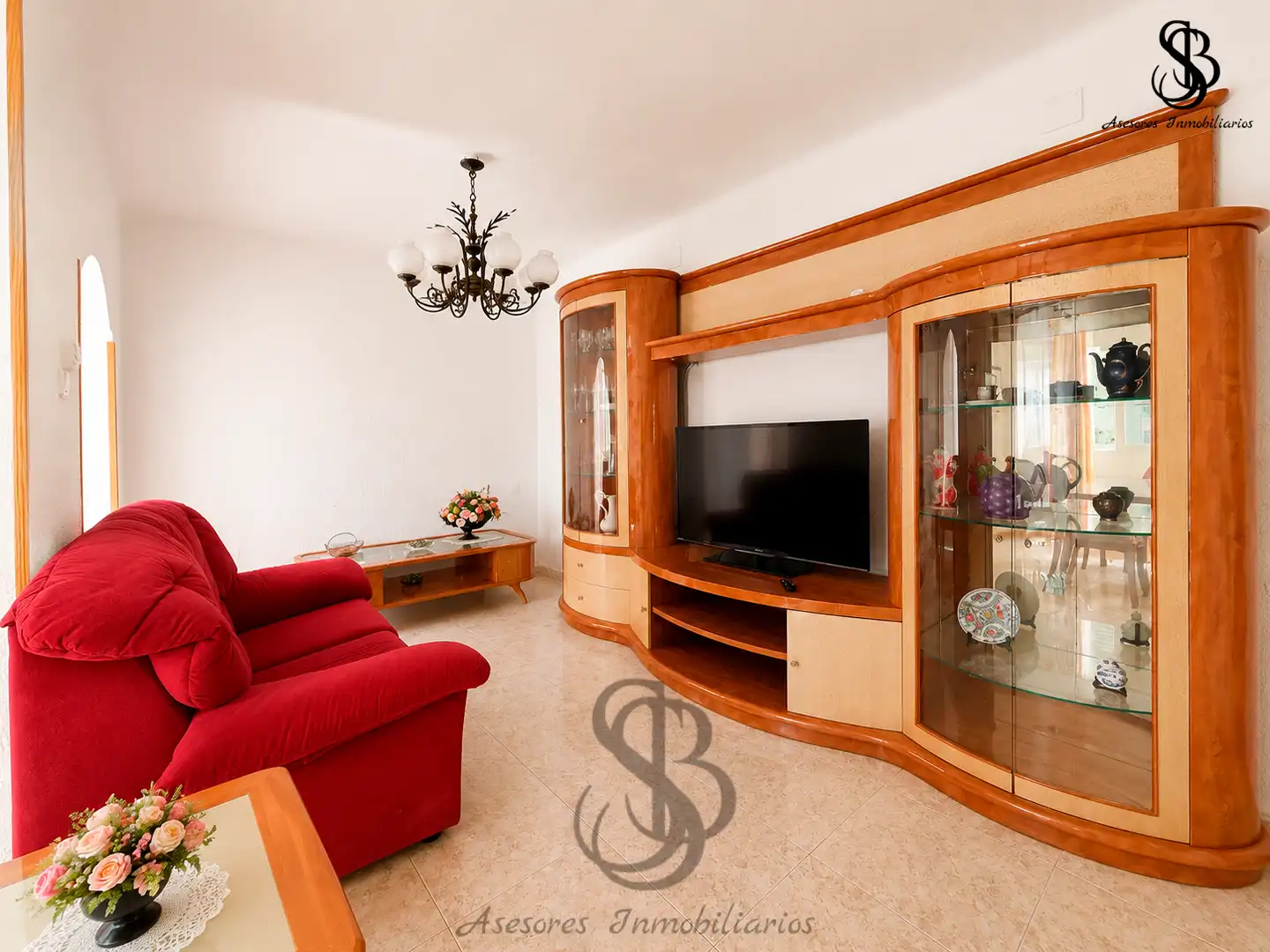 Sala de estar de Piso en venta en Alicante / Alacant con Aire acondicionado, Calefacción y Amueblado