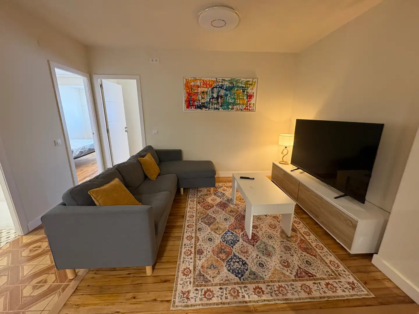 Wohnzimmer von Wohnung zur Miete in Ferrol mit Abstellraum, Möbliert und Ofen