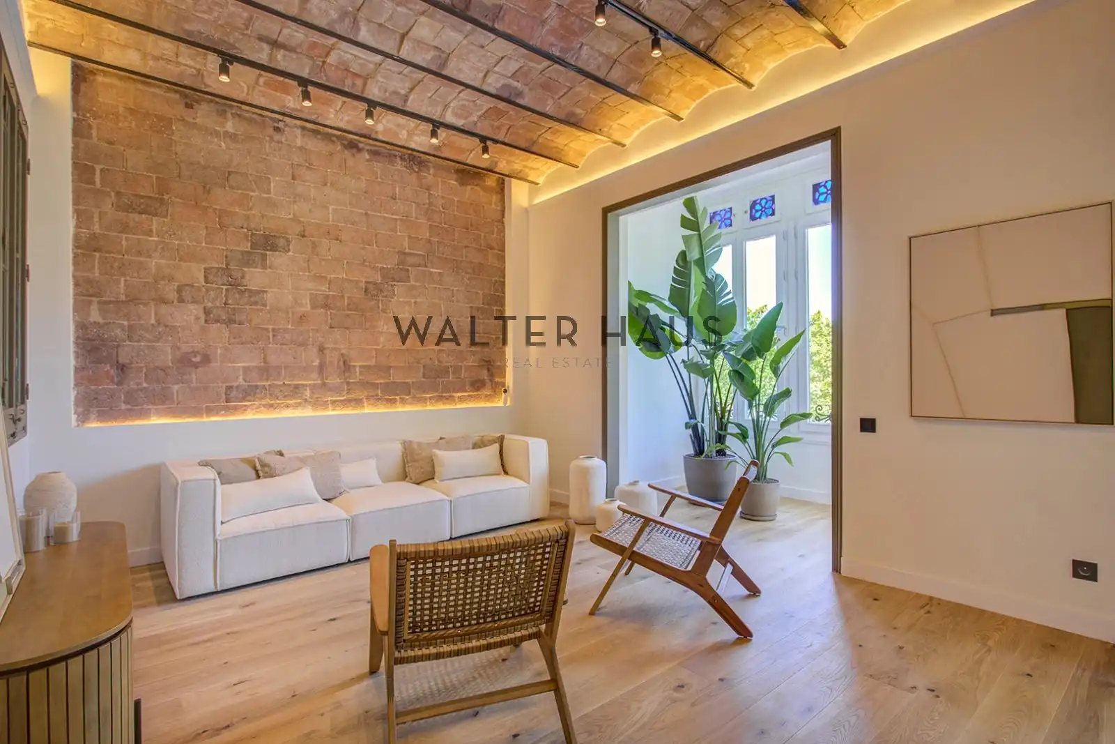 Sala de estar de Piso en venta en Barcelona con Aire acondicionado, Amueblado y Horno