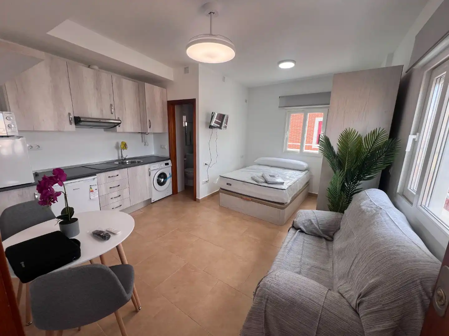 Schlafzimmer von Wohnung zur Miete in La Unión mit Möbliert, Ofen und Waschmaschine