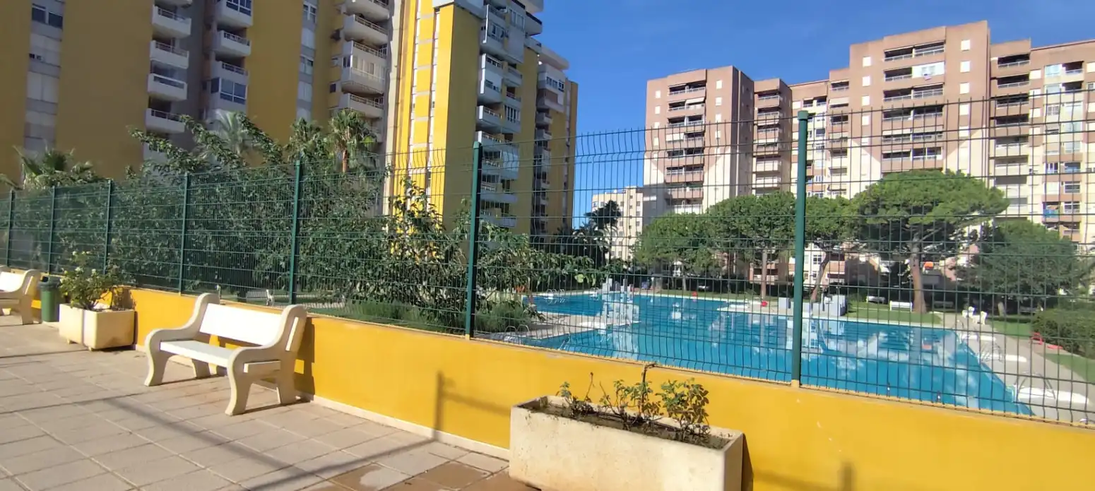 Swimming pool of Flat for rent in Canet d'En Berenguer  with Air Conditioner, Private garden and Terrace