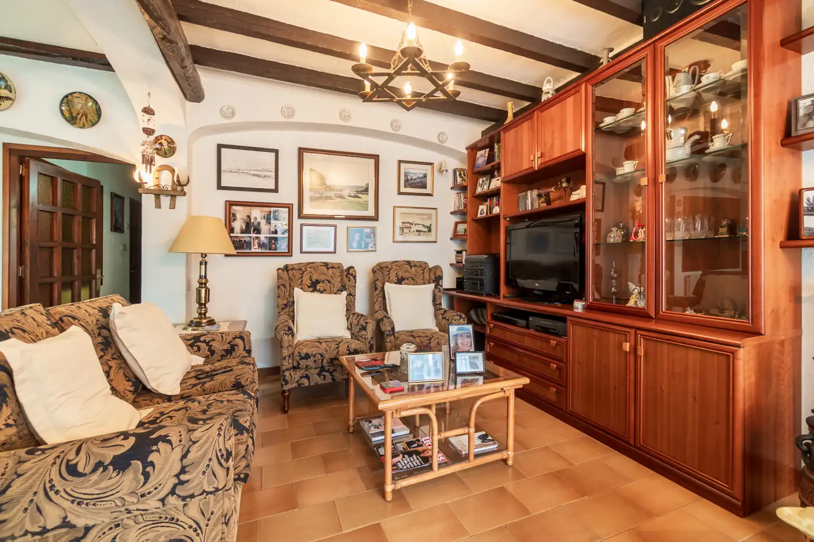 Sala d'estar de Planta baixa en venda en Llançà amb Aire condicionat, Calefacció i Jardí privat