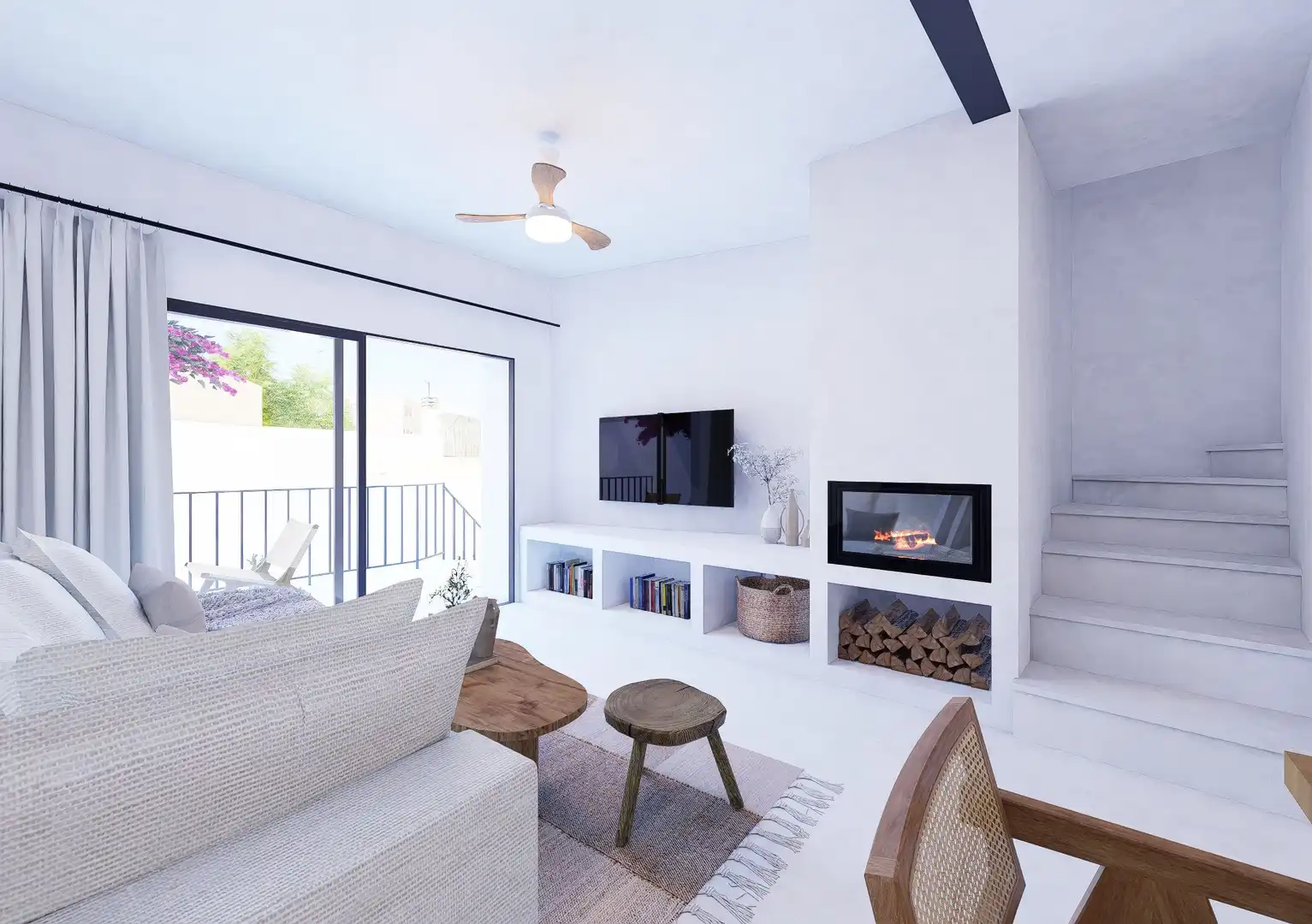 Living room of Country homes for sale in Pego  with Air Conditioner, Heating and Terrace
