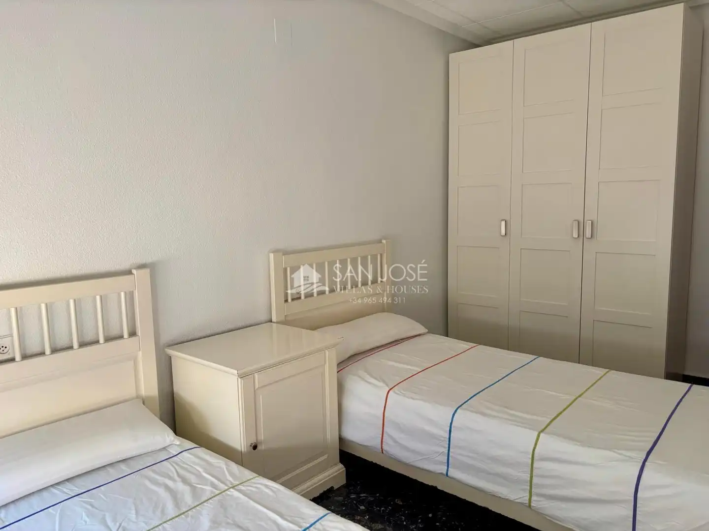 Schlafzimmer von Wohnung zur Miete in Aspe mit Klimaanlage, Möbliert und Balkon