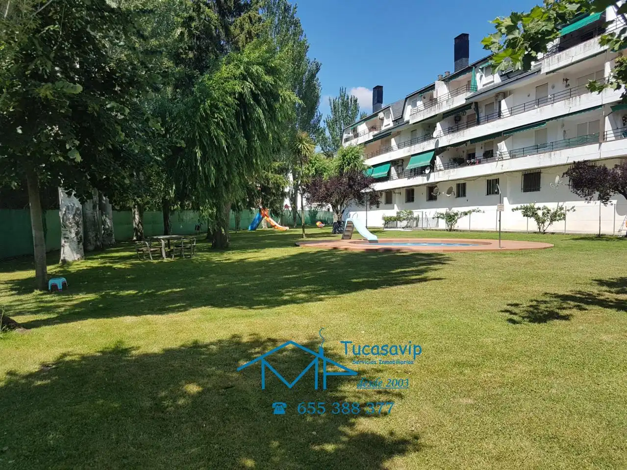 Vista exterior de Piso en venta en Pelayos de la Presa con Terraza y Piscina