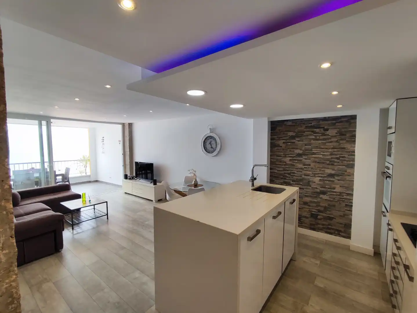 Cocina de Piso de alquiler en Benidorm con Aire acondicionado, Amueblado y Horno
