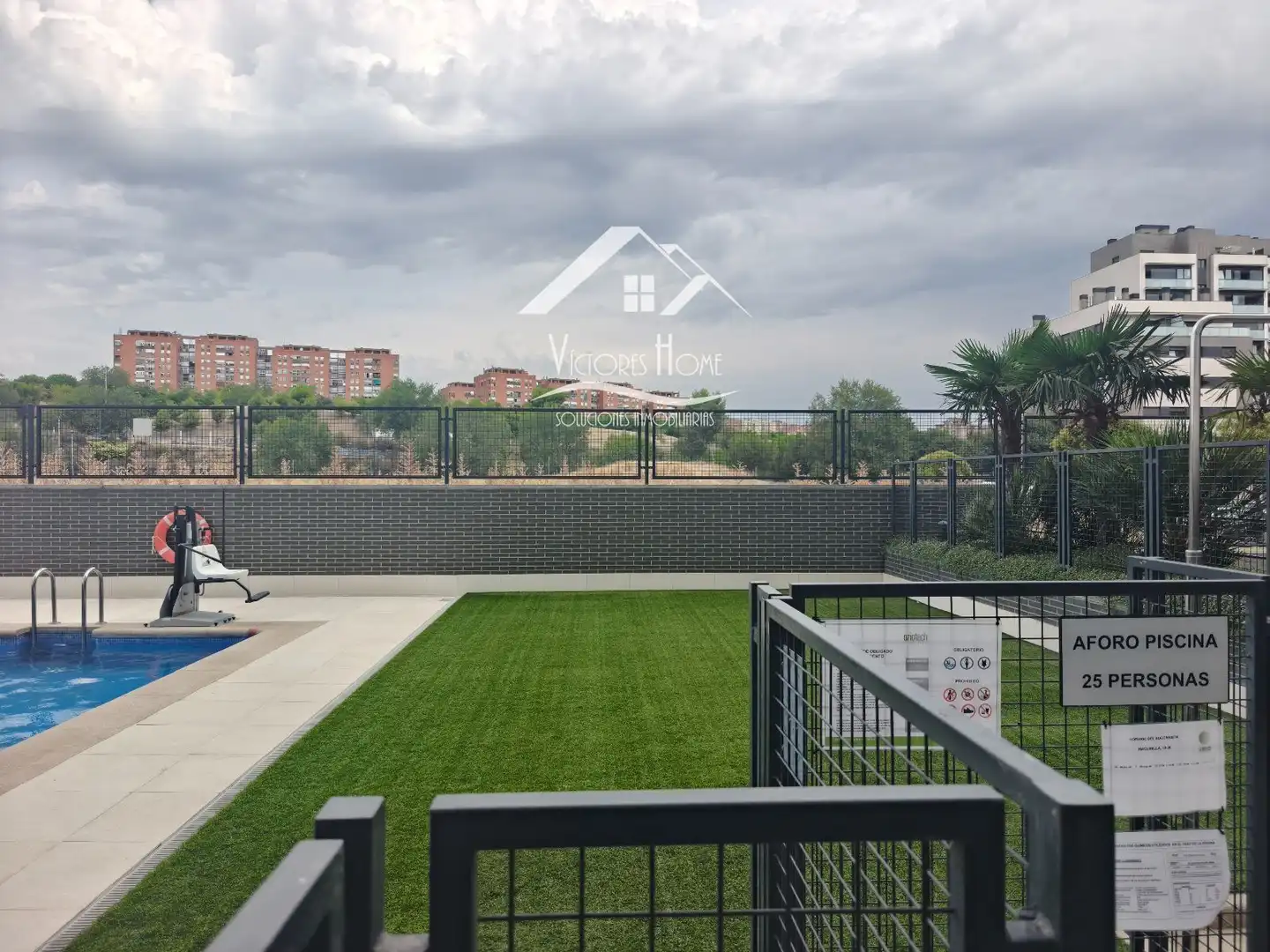 Terrace of Flat for rent in Madrid  with Heating, Storage room and Swimming Pool