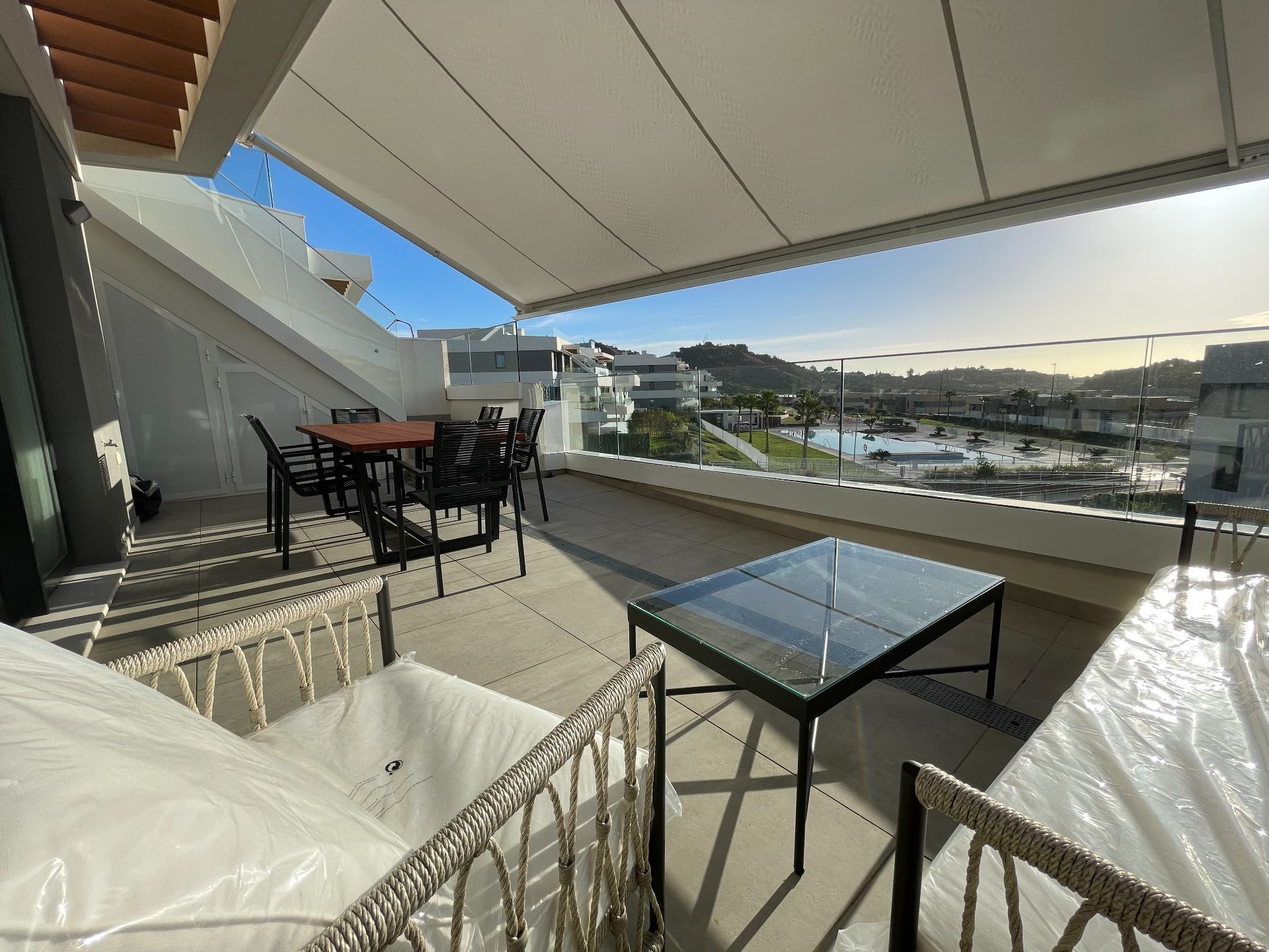 Terraza de Ático de alquiler en Málaga Capital con Aire acondicionado, Calefacción y Terraza