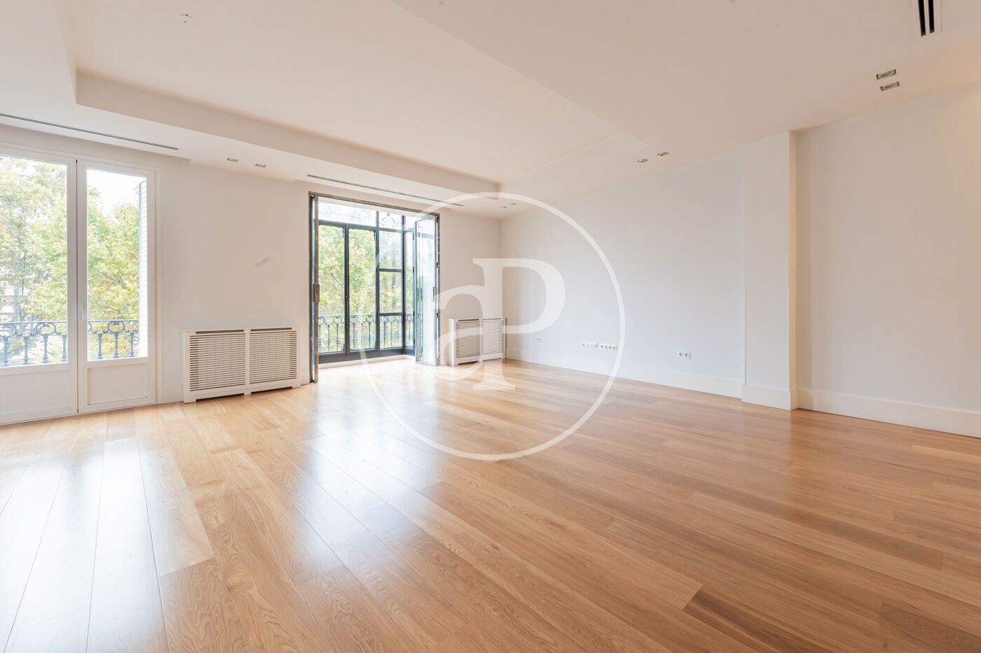 Sala de estar de Piso de alquiler en  Madrid Capital con Aire acondicionado, Calefacción y Balcón