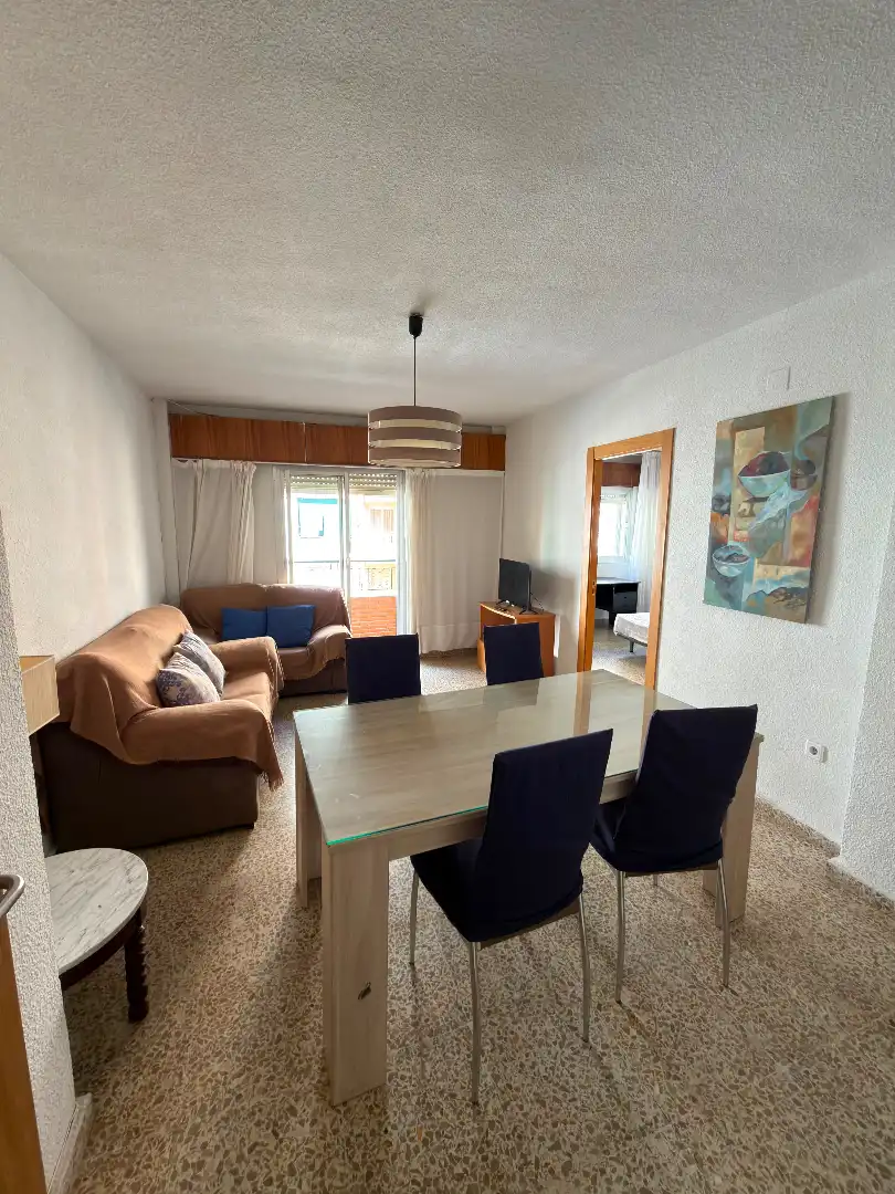 Living room of Flat for rent in Granada  with Heating, Parquet flooring and Furnished
