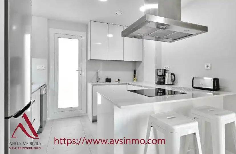 Cocina de Casa o chalet de alquiler en San Pedro del Pinatar con Aire acondicionado, Jardín privado y Amueblado