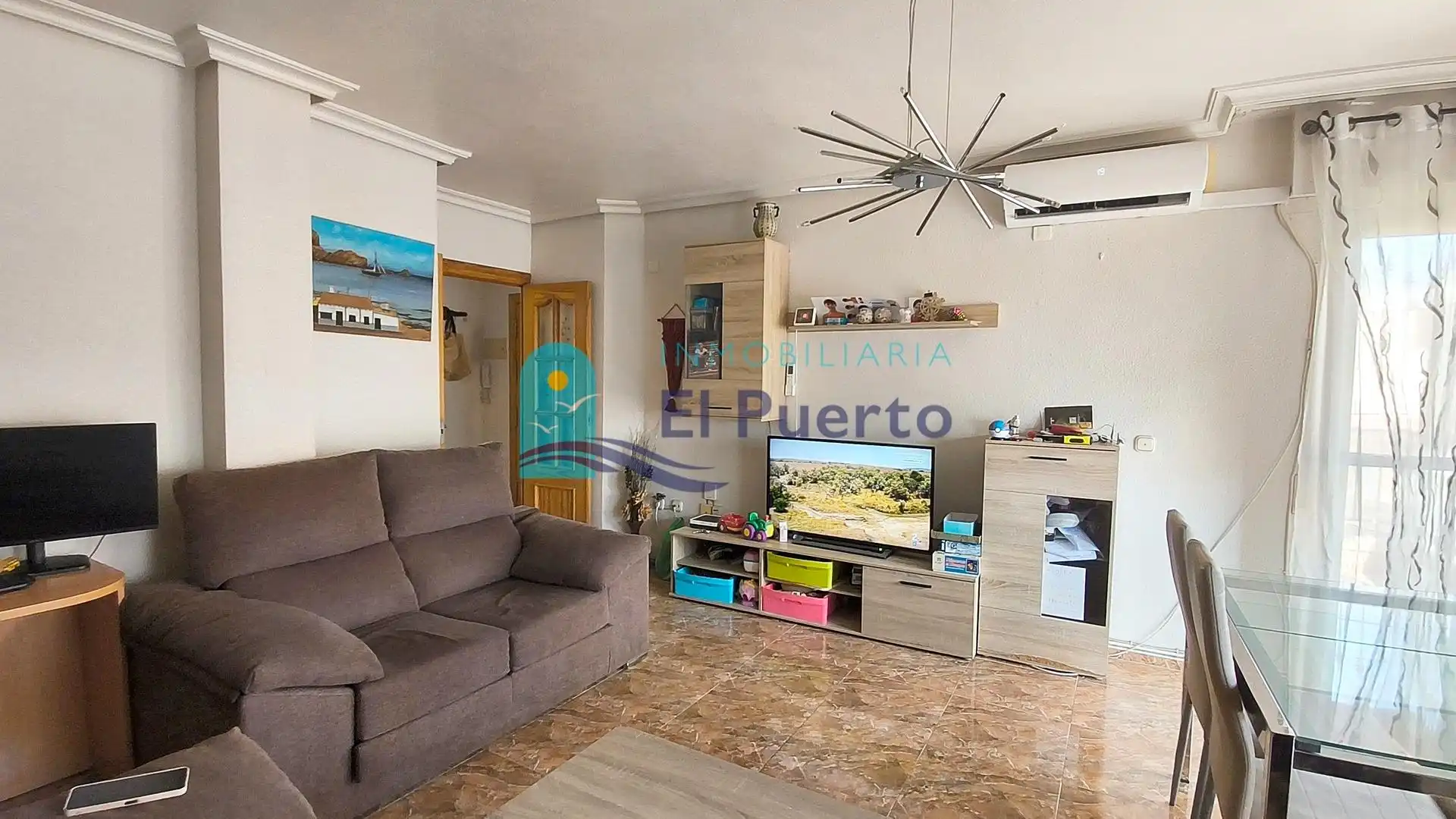 Sala de estar de Ático en venta en Águilas con Aire acondicionado, Calefacción y Trastero