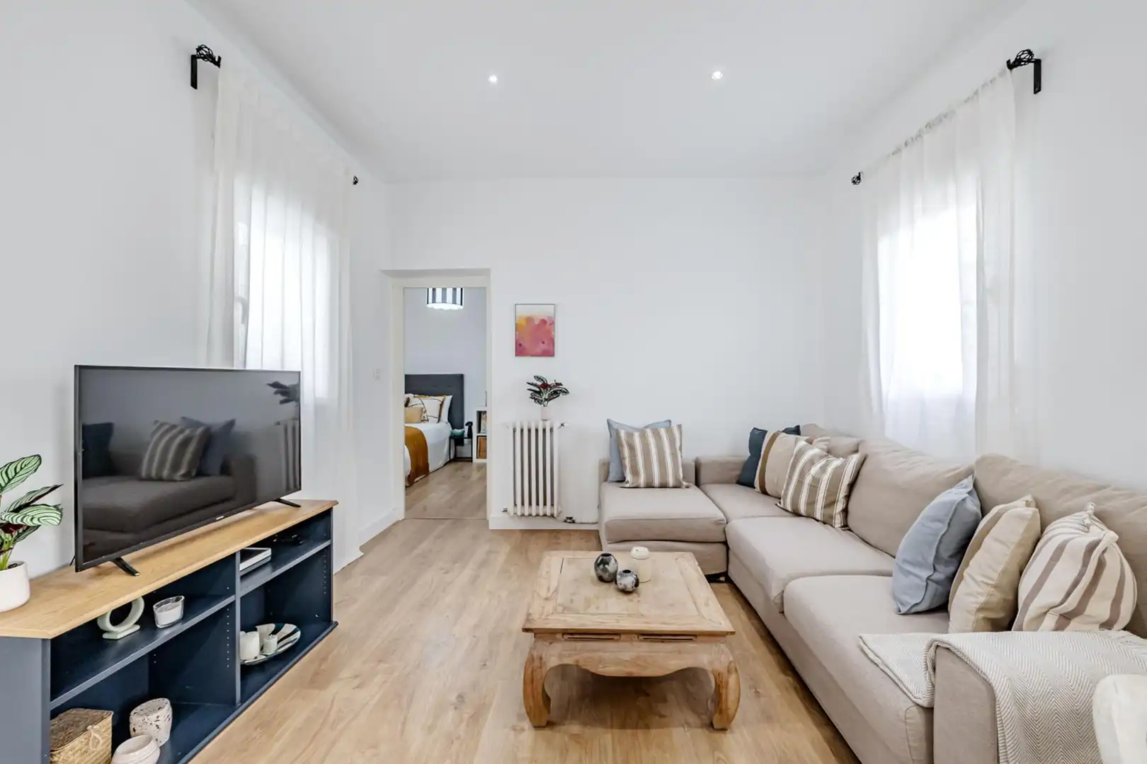 Living room of Flat for sale in Madrid  with Heating