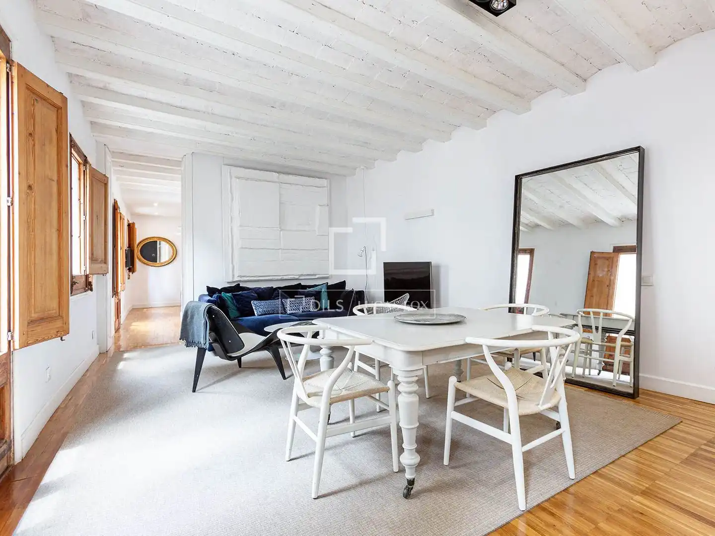 Sala de estar de Piso en venta en Barcelona con Aire acondicionado, Calefacción y Parquet
