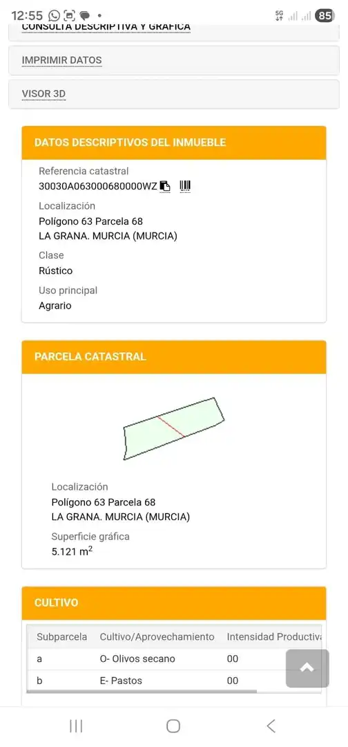 Terreno rustico in vendita a Campo de Murcia, imagen 2