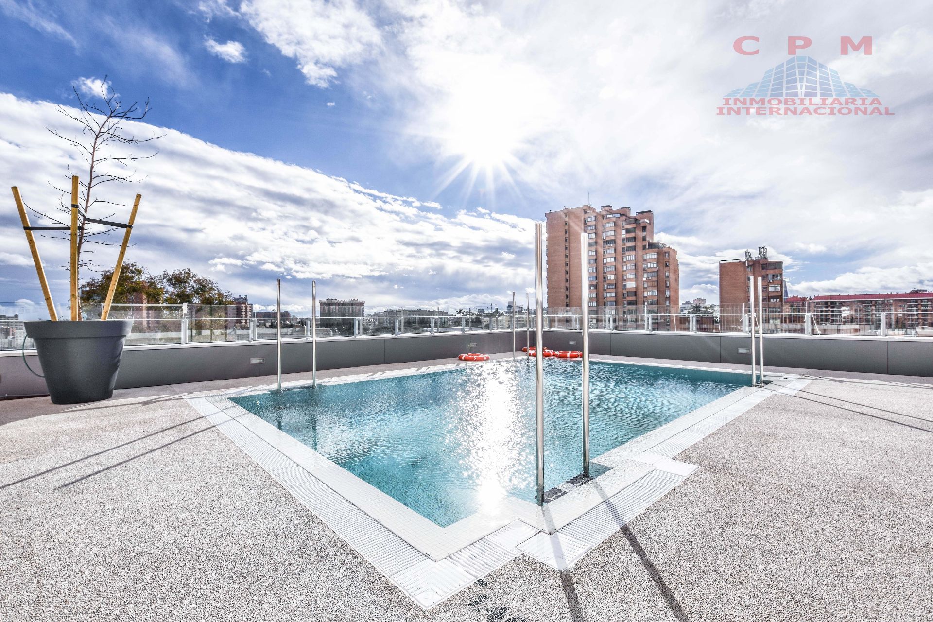 Swimming pool of Duplex for sale in  Madrid Capital  with Air Conditioner, Heating and Parquet flooring