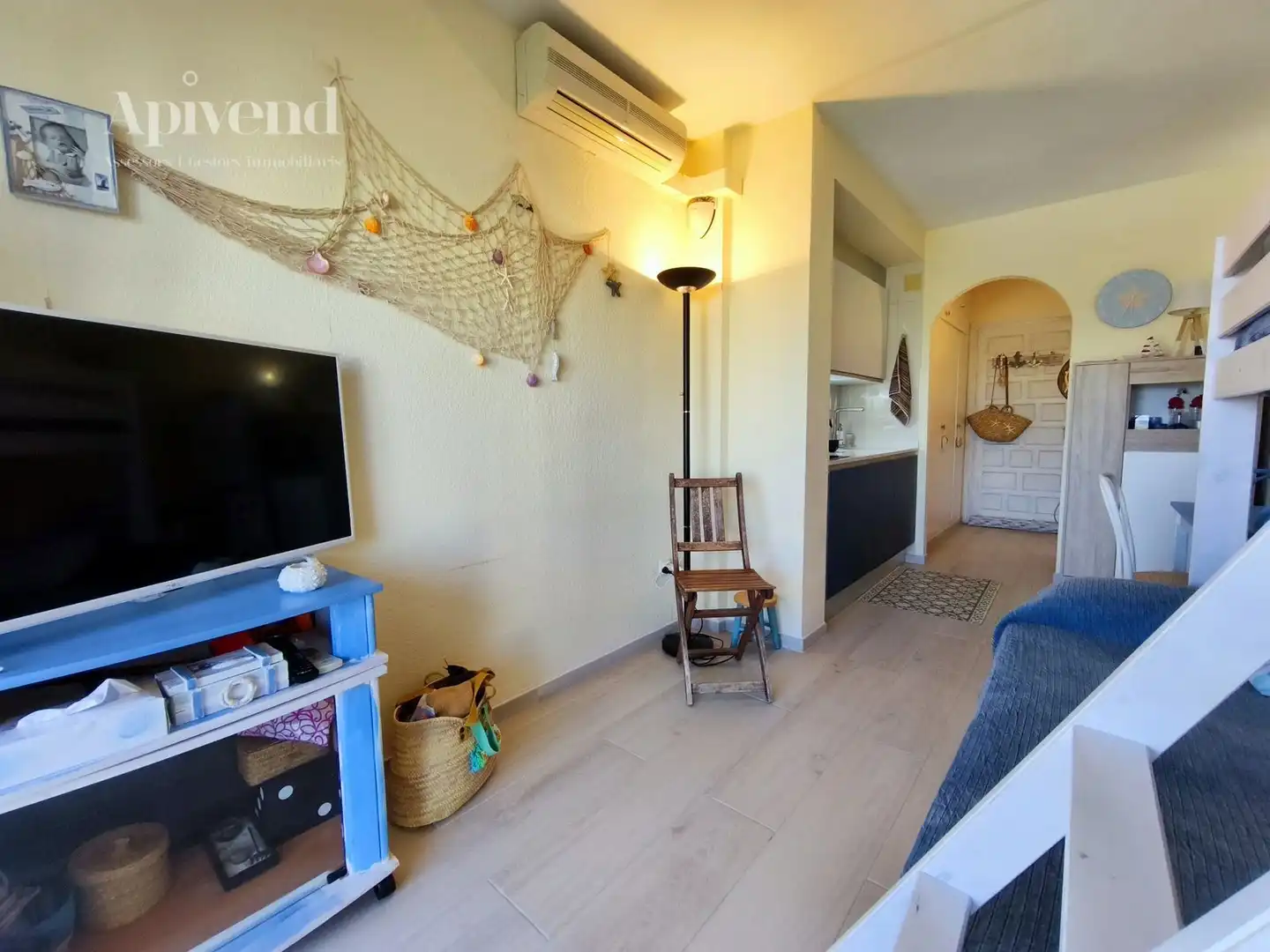 Wohnzimmer von Wohnung zum Verkauf in Roses mit Klimaanlage, Heizung und Terrasse