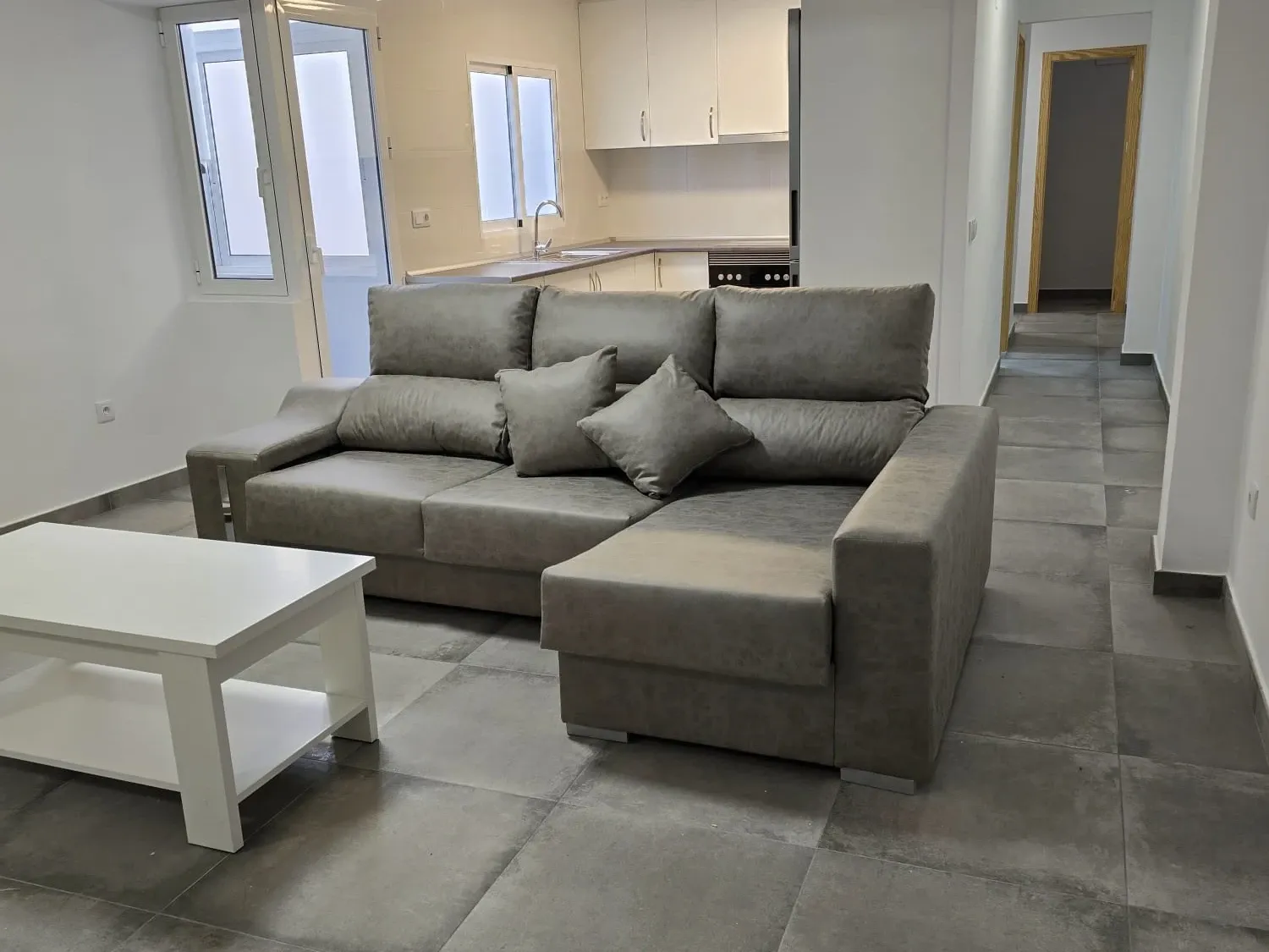 Sala de estar de Piso de alquiler en  Murcia Capital con Amueblado y Lavadora